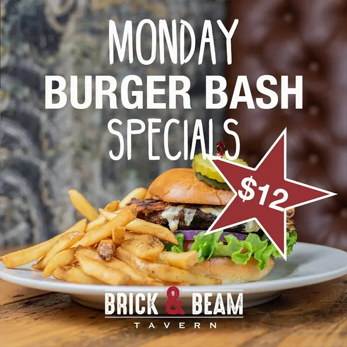 Monday Burger Bash specials, $12