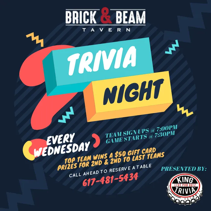Trivia night at Brick & Beam Tavern