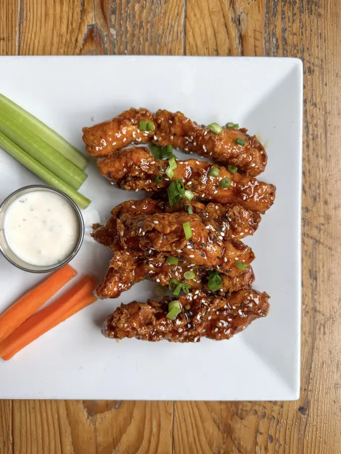 Sesame glazed chicken tenders